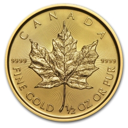 2017 1/2 oz Canadian Gold Maple Leaf Coin 2017 1/2 oz Canadian Gold Maple Leaf Coin