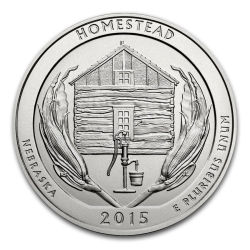 2015 Silver 5 oz ATB Homestead America The Beautiful 2015 Silver 5 oz ATB Homestead America The Beautiful