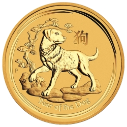 2018 Australian Lunar Year of the Dog Gold Coin 1 oz 2018 Australian Lunar Year of the Dog Gold Coin 1 oz