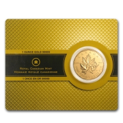 2007 Canadian Gold Maple Leaf .99999 1 oz BU With Assay Card (1st Year of Issue) 2007 Canadian Gold Maple Leaf .99999 1 oz BU With Assay Card (1st Year of Issue)