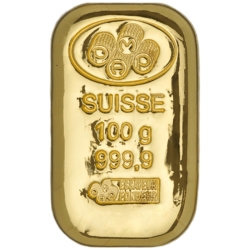 Pamp Suisse 100 gram Gold Cast Bar Pamp Suisse 100 gram Gold Cast Bar