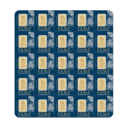 Pamp Suisse Sheet of 25 1 gram Gold Multigram Set Pamp Suisse Sheet of 25 1 gram Gold Multigram Set