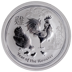 2017 1 oz Australian Lunar Series Rooster Silver Coin 2017 1 oz Australian Lunar Series Rooster Silver Coin