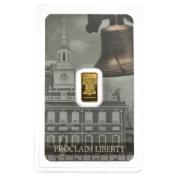 SD Bullion Proclaim Liberty 1 Gram Gold Bar - In Assay SD Bullion Proclaim Liberty 1 Gram Gold Bar - In Assay