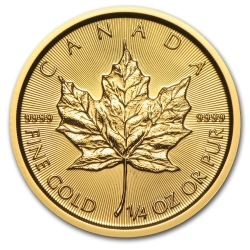 2017 1/4 oz Canadian Gold Maple Leaf Coin 2017 1/4 oz Canadian Gold Maple Leaf Coin