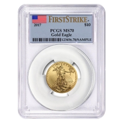 2017 1/4 oz PCGS MS-70 First Strike Gold American Eagle 2017 1/4 oz PCGS MS-70 First Strike Gold American Eagle