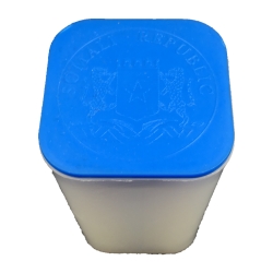 Empty 1 oz Silver Somalian Elephant Tube