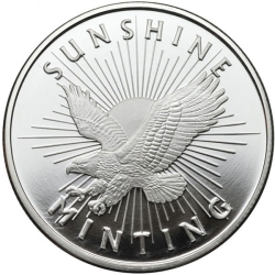 1/2 oz Silver Round Sunshine Mint Eagle