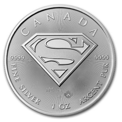 2016 Superman 1 oz Silver S-Shield Bullion Coin - $5 - Man of Steel