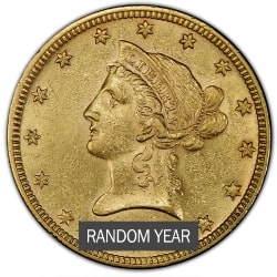 $10 Liberty Eagle Gold Coin AU - Random Year $10 Liberty Eagle Gold Coin AU - Random Year