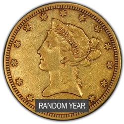 $10 Liberty Eagle Gold Coin Random Year  |  VF+