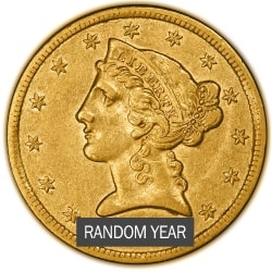$5 US Mint Liberty Head Eagle Gold Coin | SD Bullion