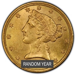$5 US Mint Liberty Head Eagle Gold Coin | SD Bullion