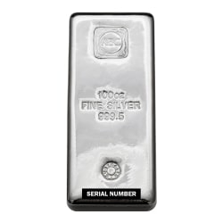 100 oz ABC Silver Bar For Sale | Lowest Price Period