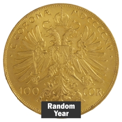 100 Corona Austrian Gold Coin BU (Restrike) - Random Year