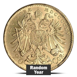 20 Corona Austrian Gold Coin BU (Restrike) - Random Year