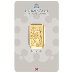 BR Gold Britannia 10 Gram Bar - Assay - Front