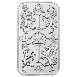 1 oz Royal Mint Celebration Silver Bar 1 oz Royal Mint Celebration Silver Bar