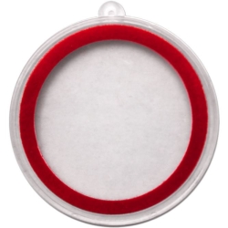 Christmas Ornament Plastic Capsule - 39 mm Round or Coin