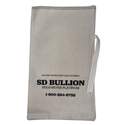 Empty SD Bullion 90% Silver Canvas Bag - $500 Face