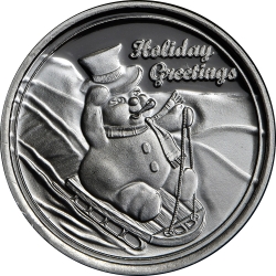 1 oz Frosty the Snowman Silver Round 1 oz Frosty the Snowman Silver Round