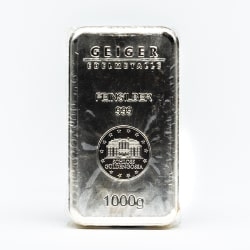 1 Kilo Geiger Security Line Silver Bar 1 Kilo Geiger Security Line Silver Bar