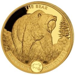 2022 1 oz Geiger The Bear Gold Coin - World's Wildlife 2022 1 oz Geiger The Bear Gold Coin - World's Wildlife