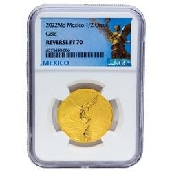 2022 1/2 oz NGC Reverse PF-70 Mexican Gold Libertad Coin 2022 1/2 oz NGC Reverse PF-70 Mexican Gold Libertad Coin
