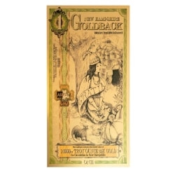 Gold Aurum New Hampshire 1 Goldback Note (24K) - Lowest Price Period
