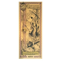 Gold Aurum New Hampshire 50 Goldback Note (24K) - Lowest Price Period