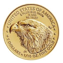 2021 New Design 1/10 oz American Gold Eagle Coin