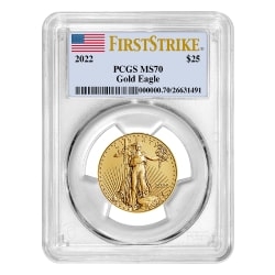 2022 PCGS MS-70 First Strike American Gold Eagle Coin 1/2 oz 2022 PCGS MS-70 First Strike American Gold Eagle Coin 1/2 oz