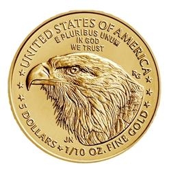 2023 1/10 oz American Gold Eagle Coin BU 2023 1/10 oz American Gold Eagle Coin BU