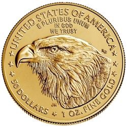 2023 1 oz American Gold Eagle Coin BU - Obverse