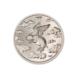 2 oz When Pigs Fly Silver Round | Intaglio Mint