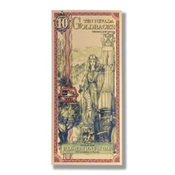 Gold Aurum Nevada 10 Goldback Note (24K) - Lowest Price Period