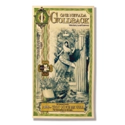 Gold Aurum Nevada 1 Goldback Note (24K) - Lowest Price Period