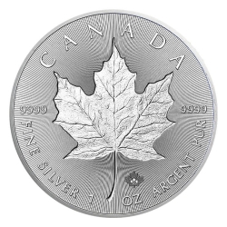 2019 Canadian Silver Incuse Maple Leaf Coin BU 2019 Canadian Silver Incuse Maple Leaf Coin BU