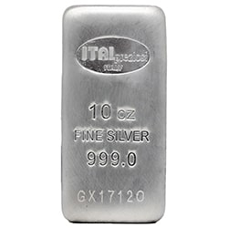 10 oz Italpreziosi Silver Bar