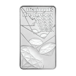10 oz James Bond Diamonds Are Forever Silver Bar 10 oz James Bond Diamonds Are Forever Silver Bar