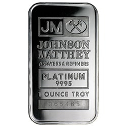JM Platinum 1 oz Bar