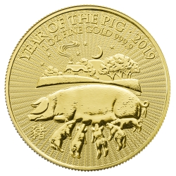 2019 British Mint Lunar Year of the Pig Gold Coin 1 oz