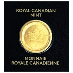 2023 1 Gram Canadian Gold Maplegram25 Coin