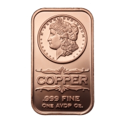 1 oz Morgan Dollar Copper Bar - Osborne Mint