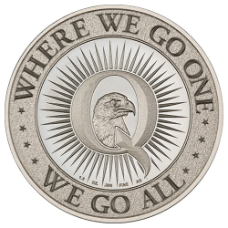 1.5 oz Qanon Silver Round 1.5 oz Qanon Silver Round