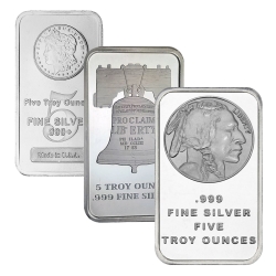 5 oz Silver Bars - Design Our Choice 5 oz Silver Bars - Design Our Choice