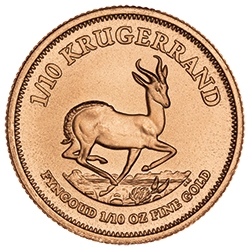 1/10 oz Gold Krugerrand Coin - Random Year