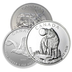 1 oz Royal Canadian Mint Silver Coins - Random Design