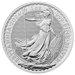 2024 1 oz Silver Britannia Coin BU 2024 1 oz Silver Britannia Coin BU