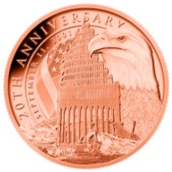 September 11th Anniversary 1 oz Copper Round